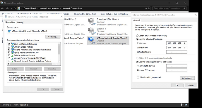 Windows VMnet 3 adapter