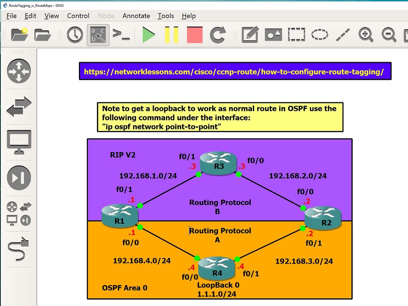How to configure Route Tagging Page 2 Lessons Discussion