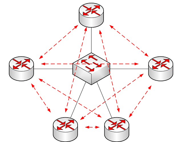 ospf network type bdr