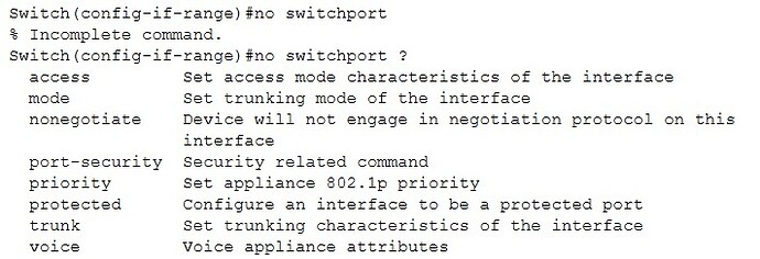 noswitchport