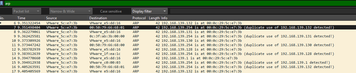 Ettercap hosts poisoning arp capture